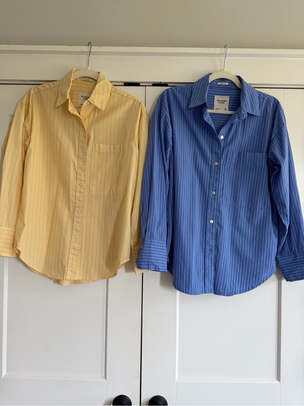 Abercrombie & Fitch Classic Pinstripe Button-Up Shirts ✌️ pack bundle
